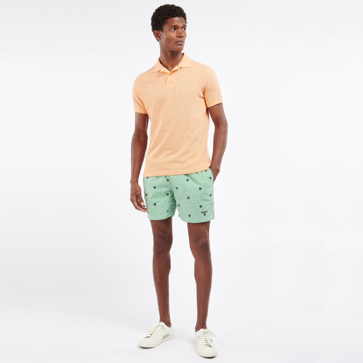 Barbour Men's Sports Polo Shirt | Coral Sands