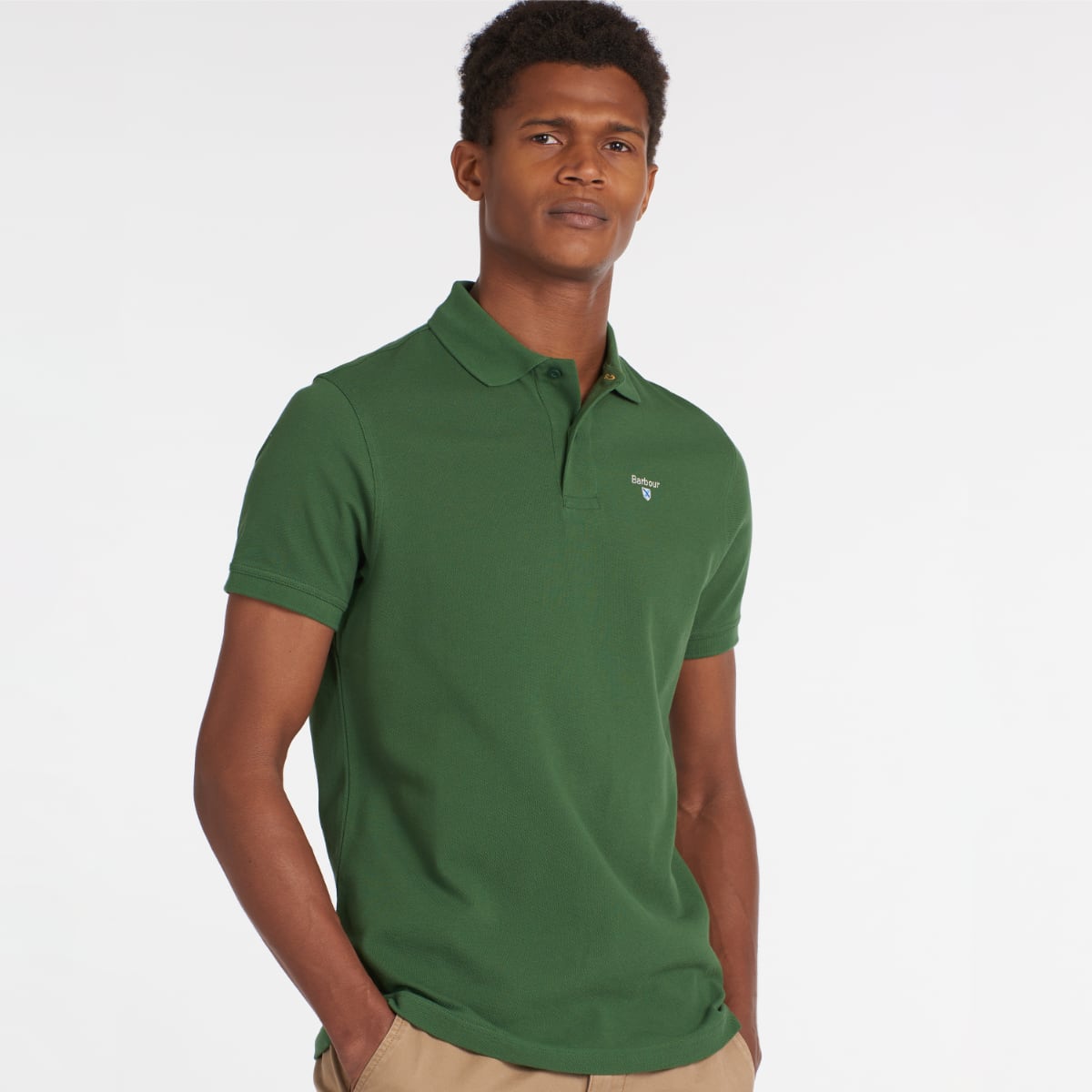 Barbour Men's Sports Polo Shirt | Racing Green