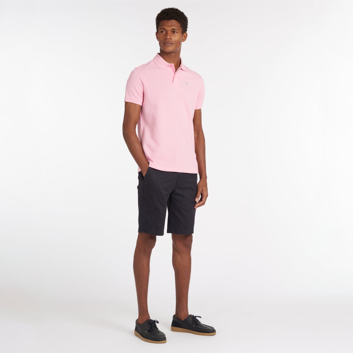 Barbour Men's Sports Polo Shirt | Pink