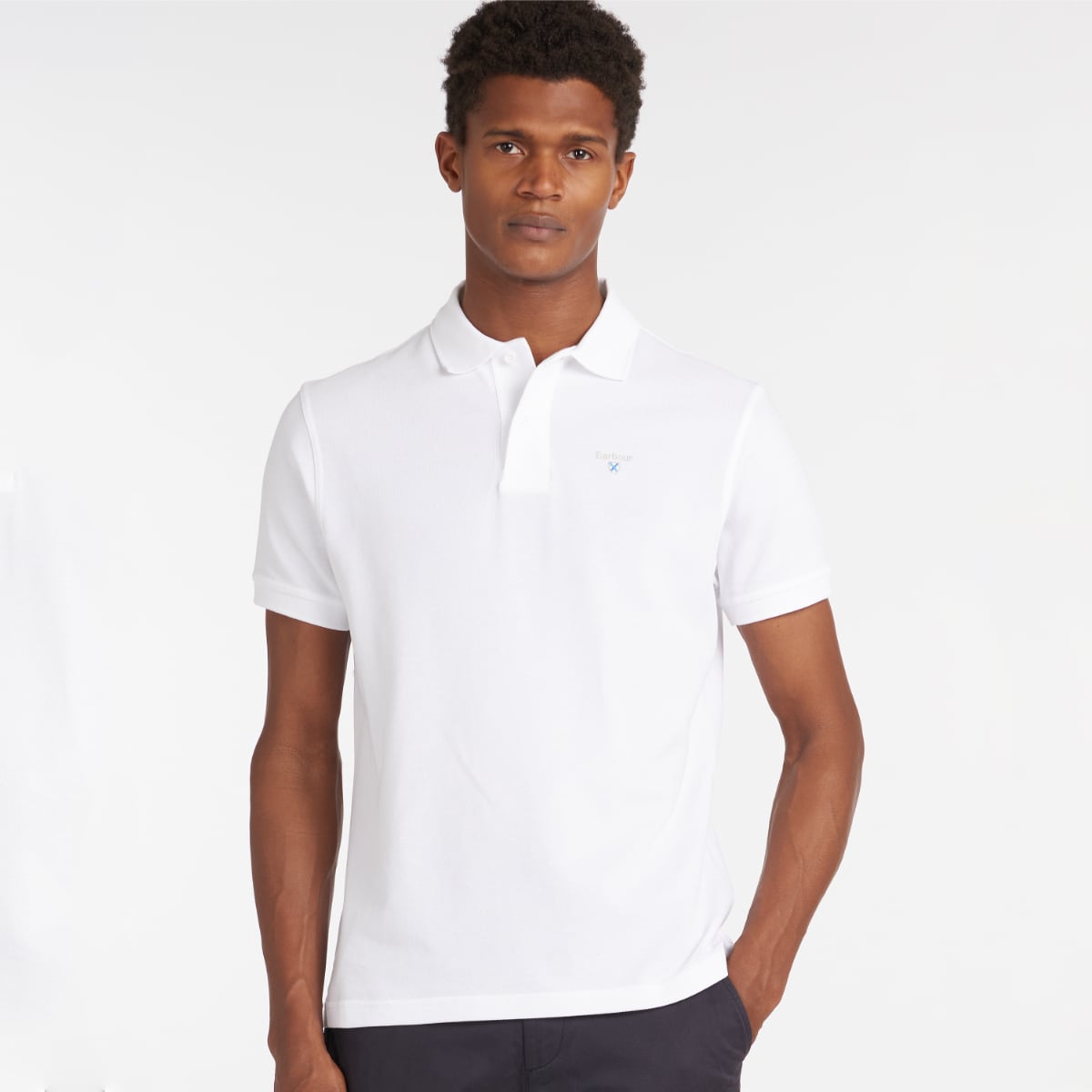 Barbour Men's Sports Polo Shirt | White
