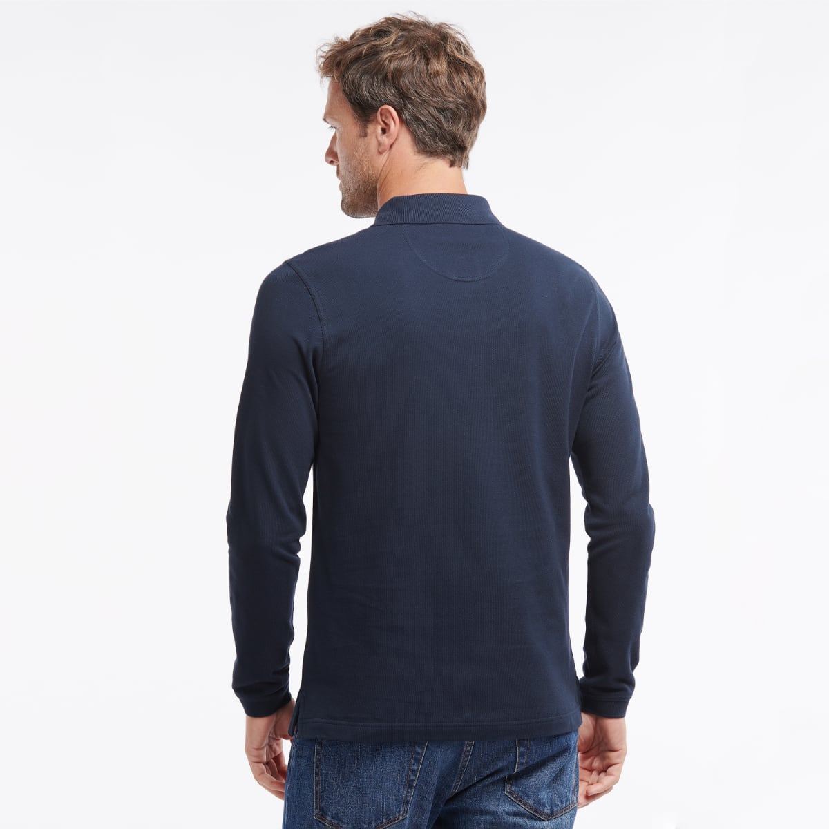 Barbour Long Sleeve Men's Polo | Navy
