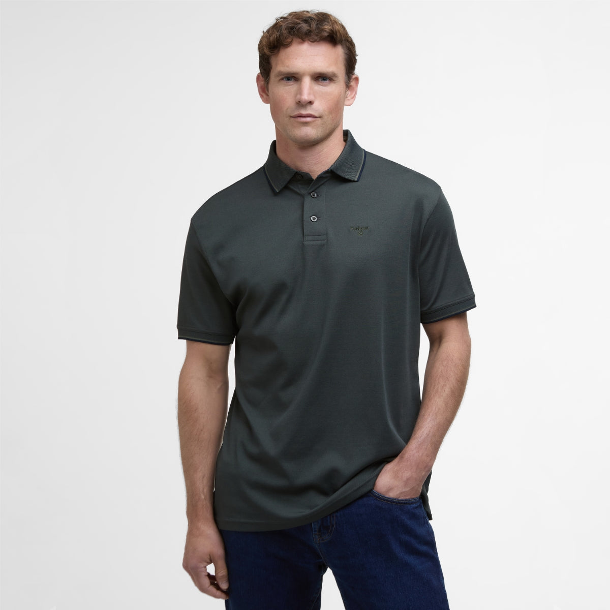 Barbour Heydon Performance Men's Polo Shirt | Olive