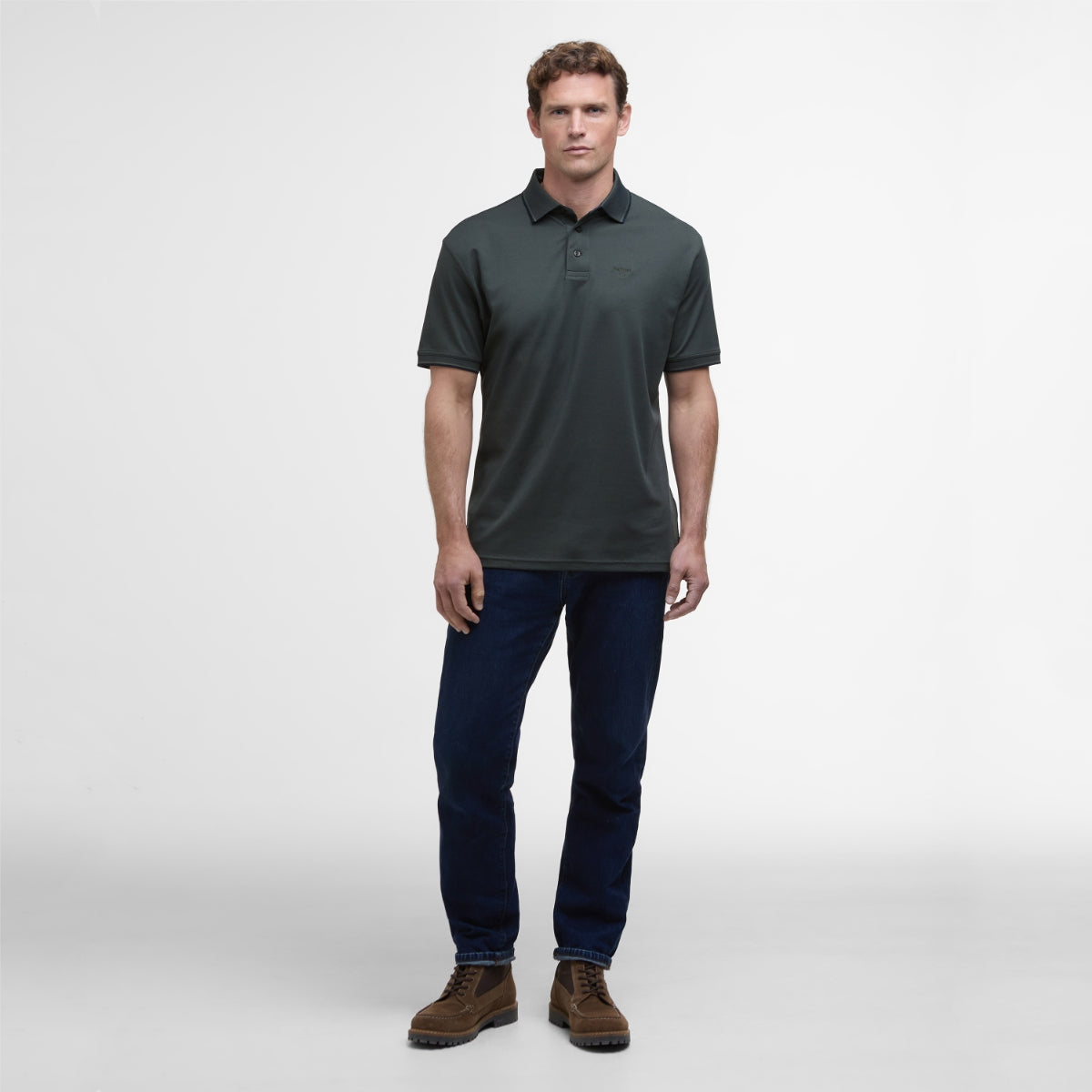 Barbour Heydon Performance Men's Polo Shirt | Olive