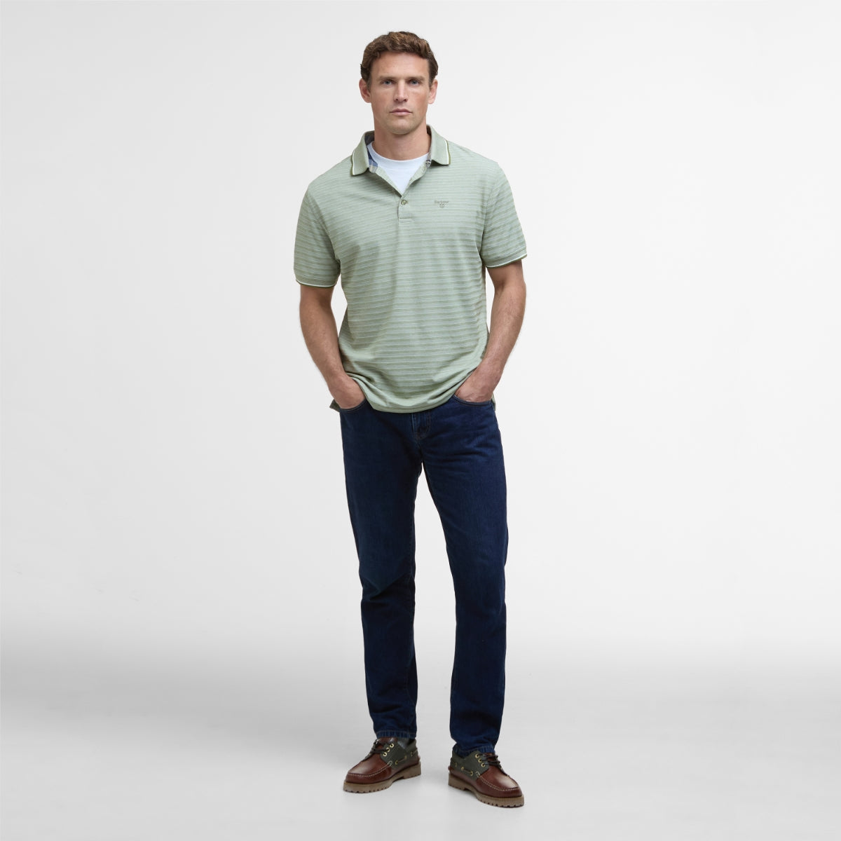 Barbour Taverham Performance Men's Polo Shirt | Pine Green