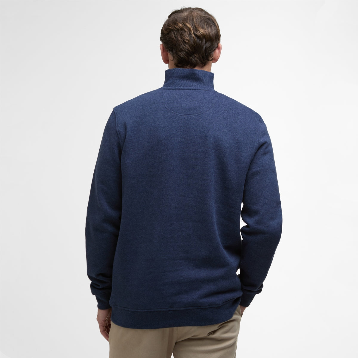 Barbour Nelson Half-Zip Men's Sweatshirt | Navy Marl