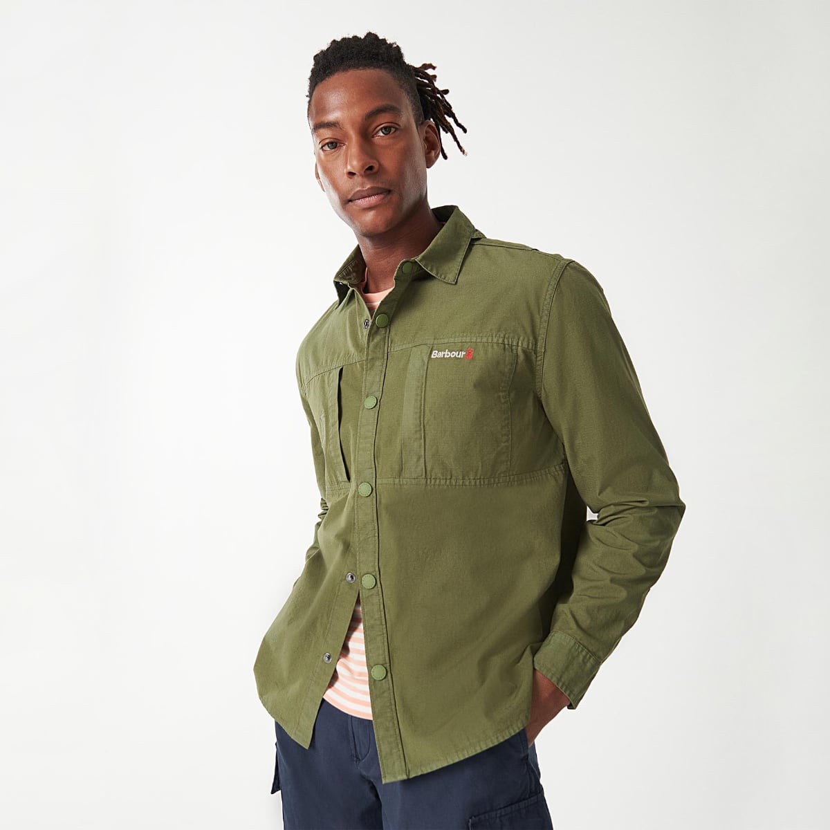 Barbour Annan Men's Overshirt | Burnt Olive