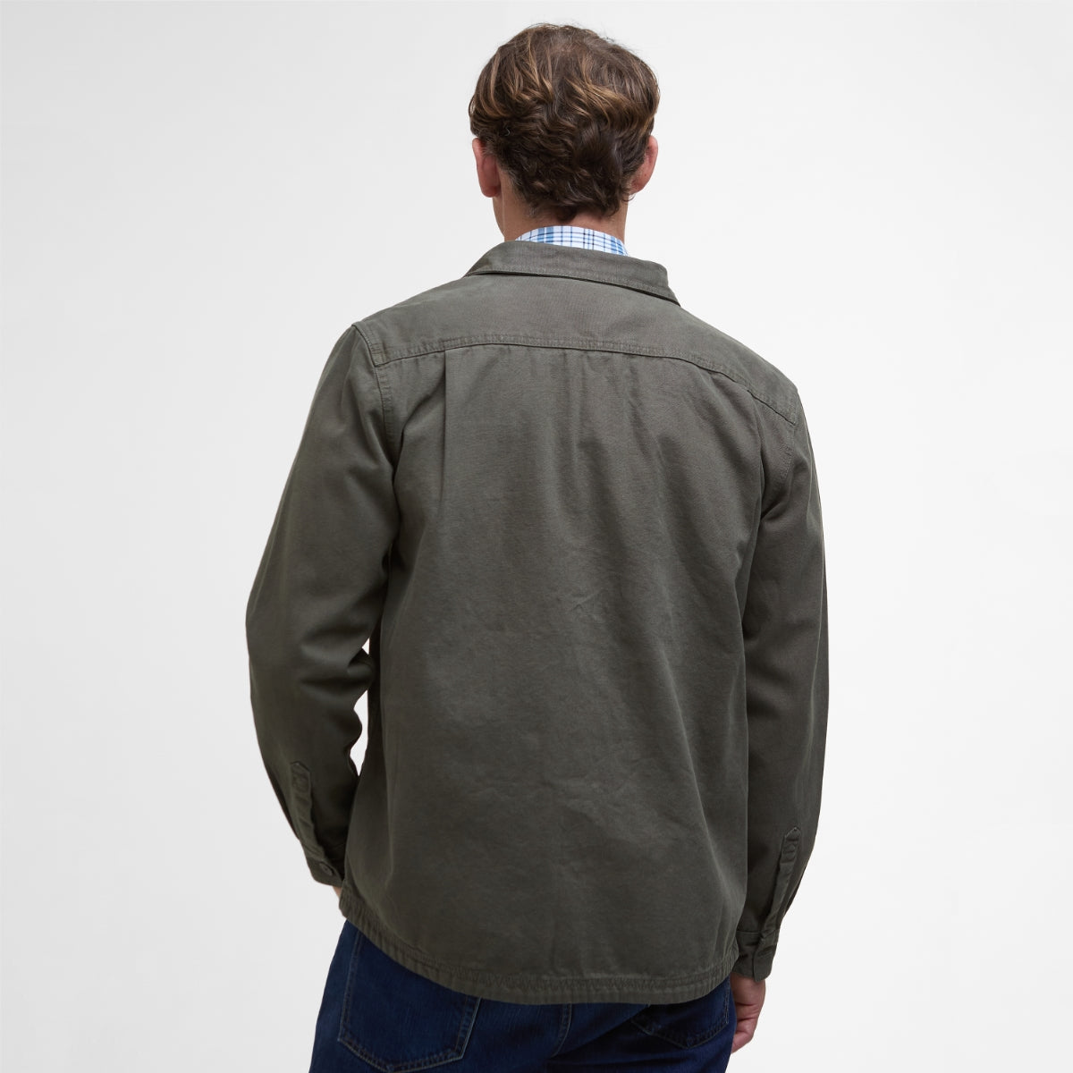Barbour Lingfield Canvas Men's Overshirt | Fern