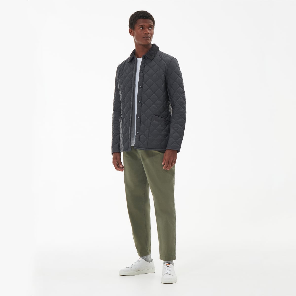 Barbour Heritage Liddesdale Quilted Men's Jacket | Charcoal