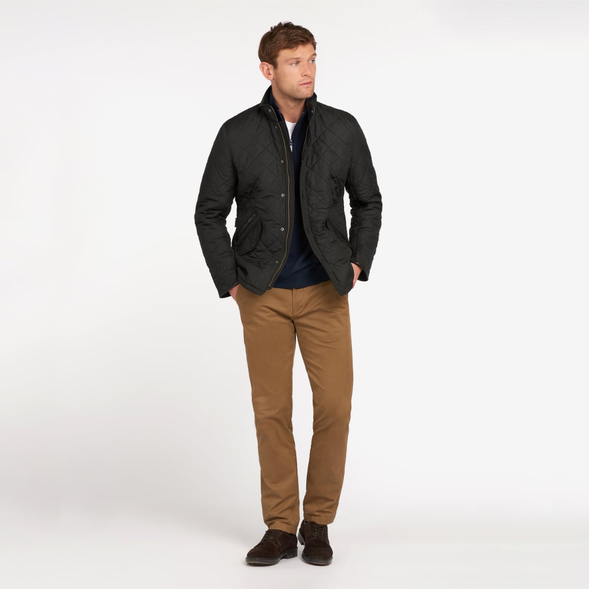 Barbour Powell Quilted Men's Jacket | Black