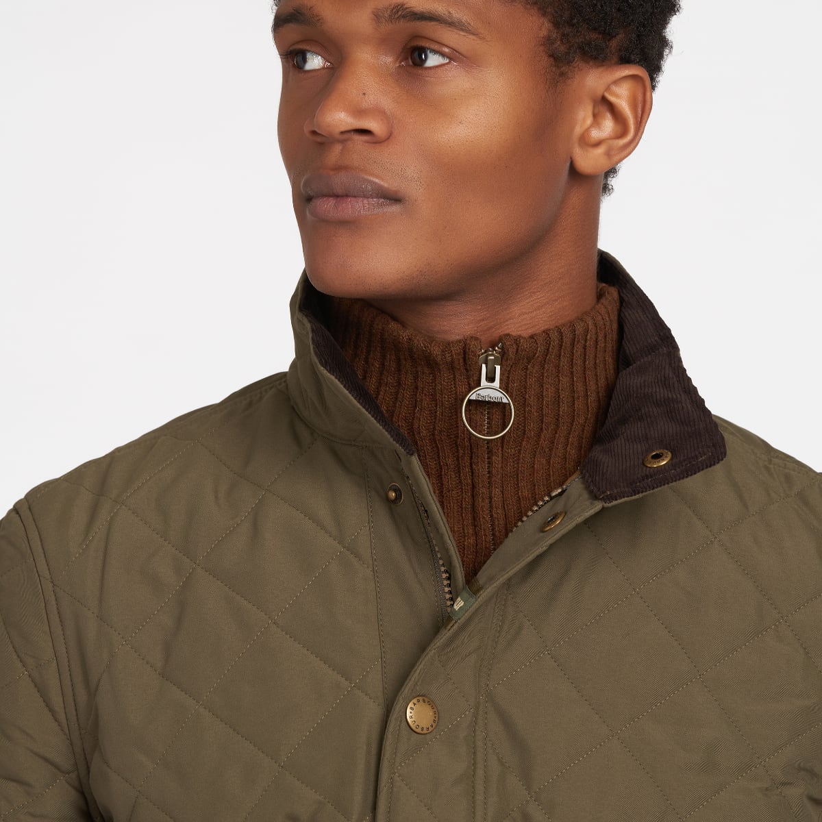 Barbour Shoveler Quilted Men's Jacket | Army Green