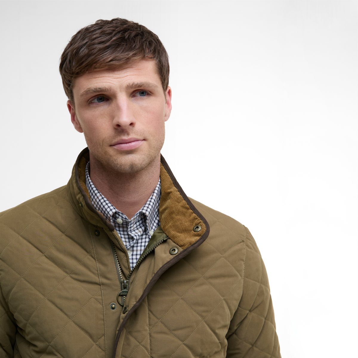 Barbour Waterproof Shoveler Quilted Men's Jacket | Clay
