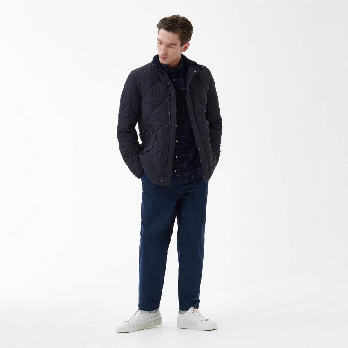 Barbour Winter Chelsea Quilted Men's Jacket | Navy