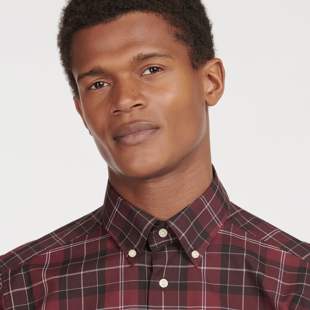 Barbour Wetheram Tailored Fit Men's Shirt | Winter Red