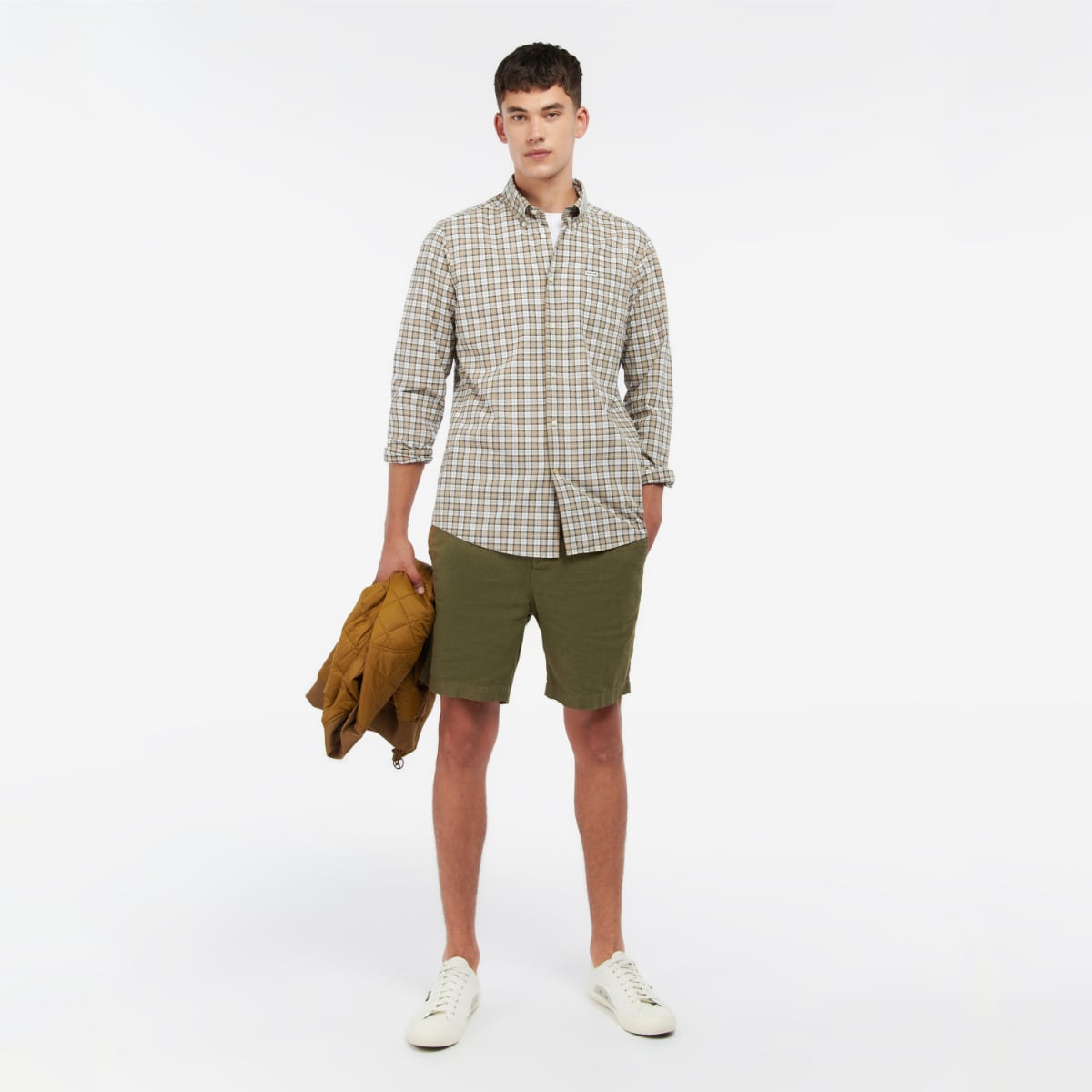 Barbour Lomond Tailored Fit Men's Shirt | Amble Sand Tartan