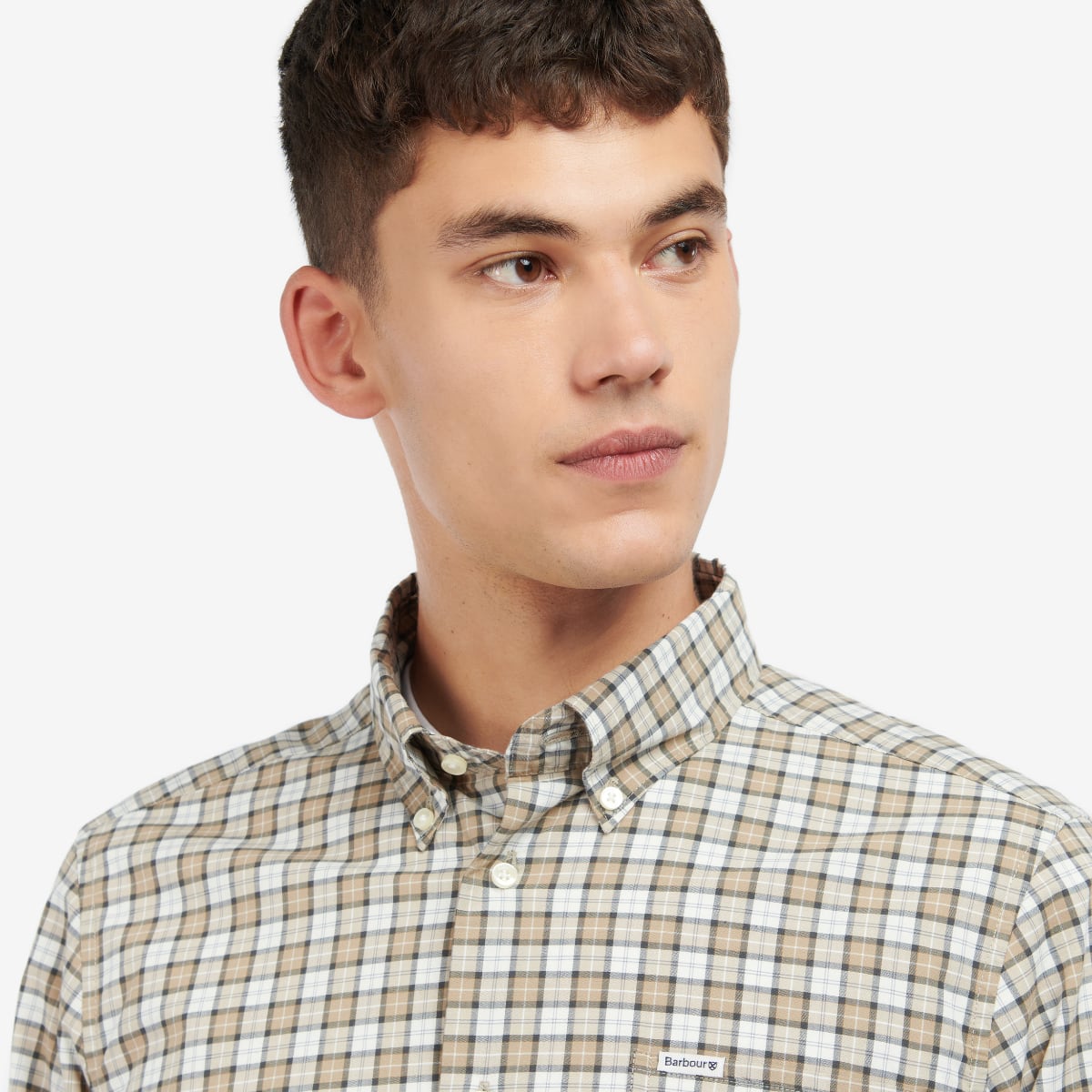 Barbour Lomond Tailored Fit Men's Shirt | Amble Sand Tartan