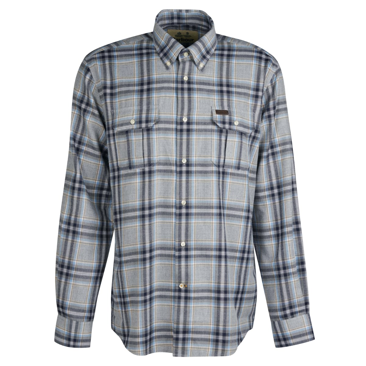 Barbour Singsby Thermo Weave Regular Fit Shirt | Grey Marl