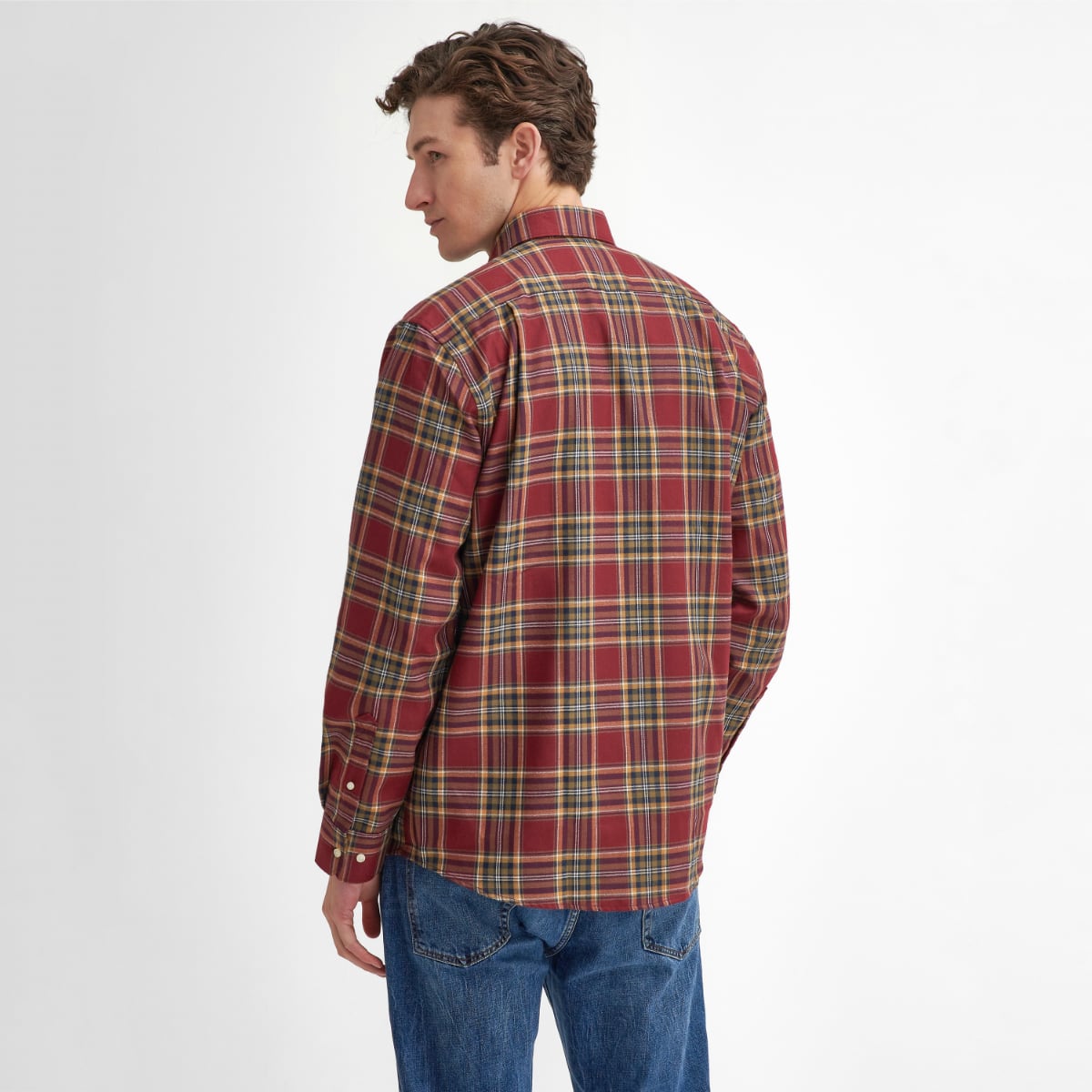 Barbour Singsby Thermo Weave Regular Fit Shirt | Merlot