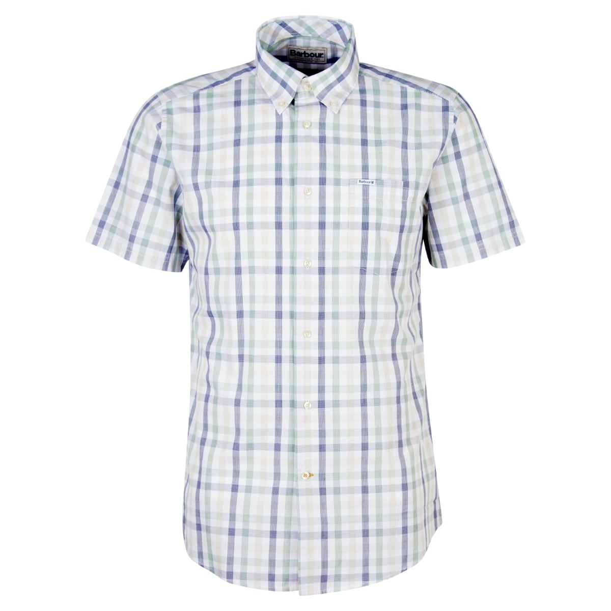 Barbour Longstone Short Sleeved Tailored Fit Men's Shirt | Stone