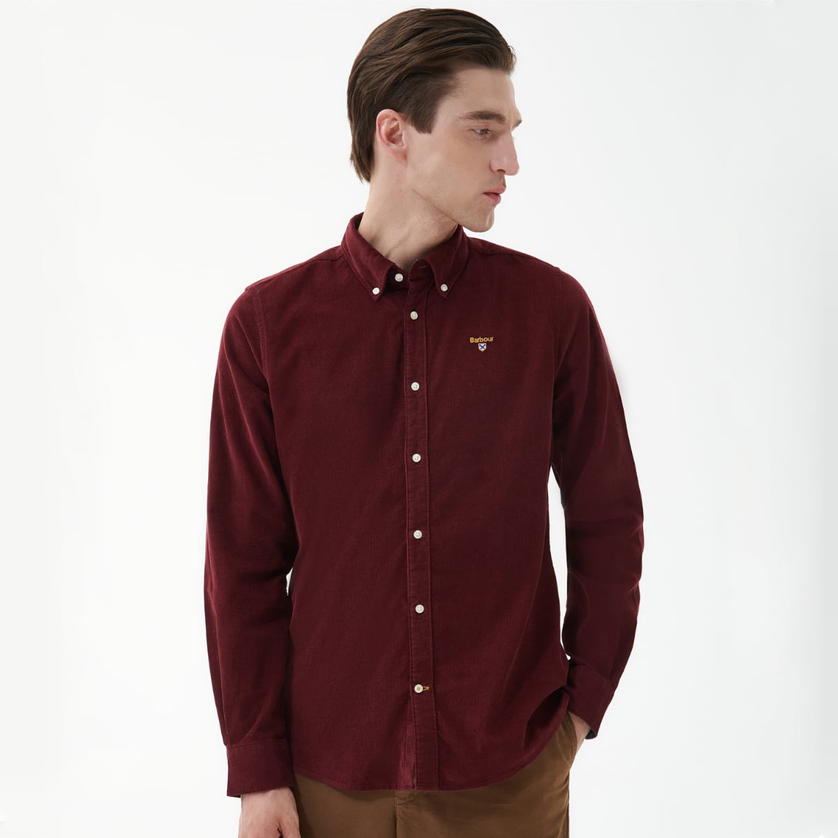 Barbour Yaleside Tailored Fit Men's Shirt Port
