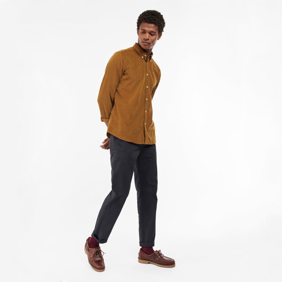 Barbour Yaleside Tailored Fit Men's Shirt | Tan