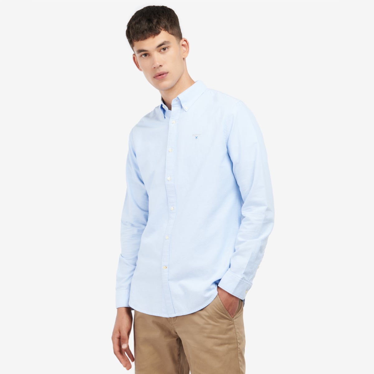 Barbour Oxtown Tailored Fit Men's Shirt | Sky