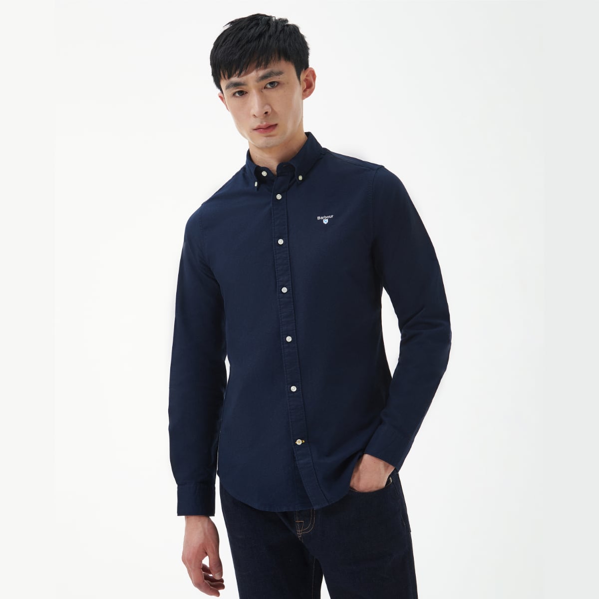 Barbour Oxtown Tailored Fit Men's Shirt | Navy