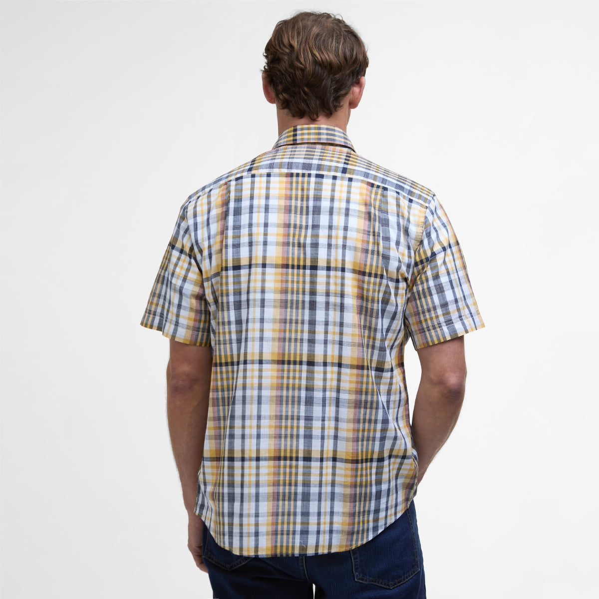 Barbour Hartley Short-Sleeved Regular Fit Men's Shirt | Ochre