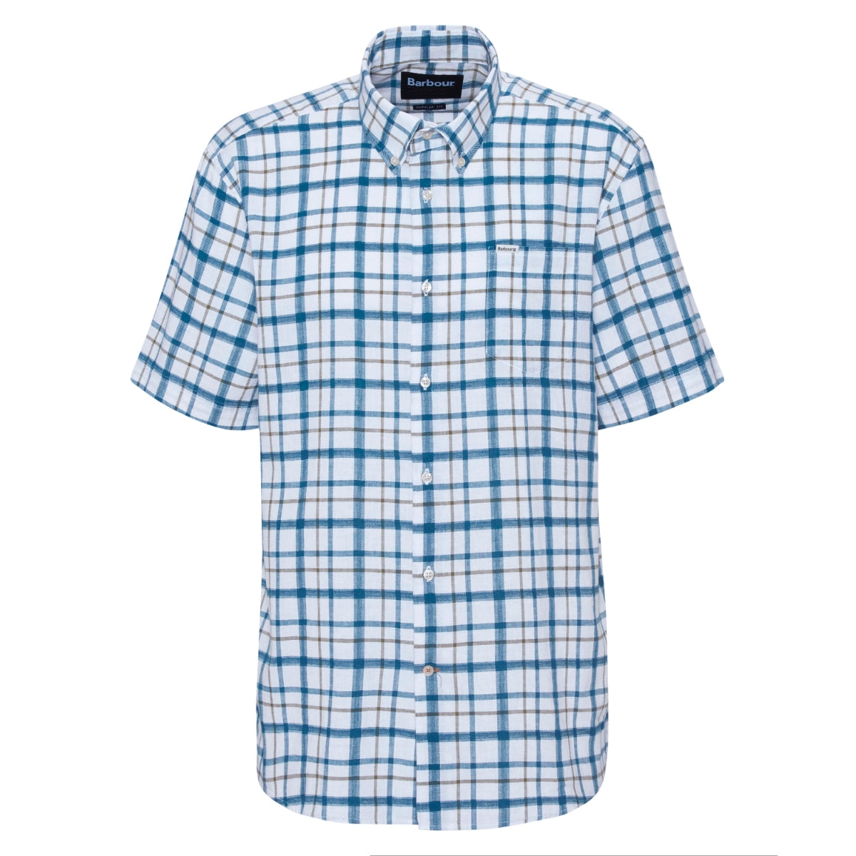 Barbour Glover Short-Sleeved Regular Fit Men's Shirt | Navy