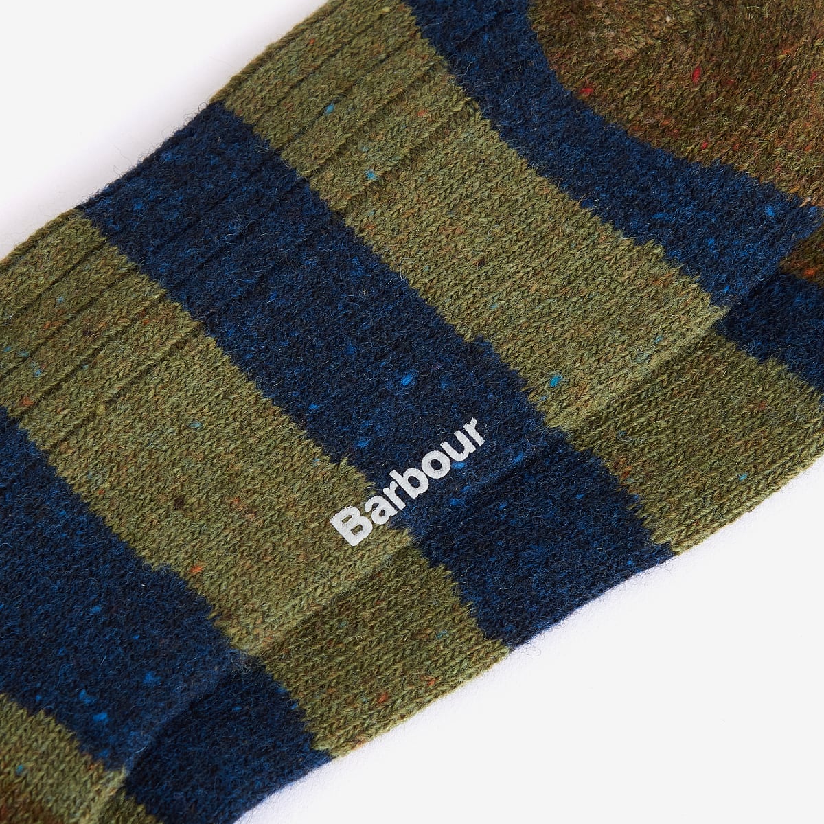 Barbour Houghton Stripe Men's Sock | Bleached Olive | Navy