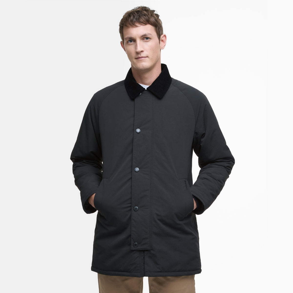 Barbour Winter Wadded Showerproof Men's Mac | Black