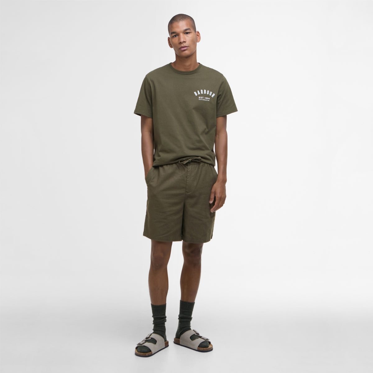 Barbour Men's Preppy T-Shirt | Light Sage