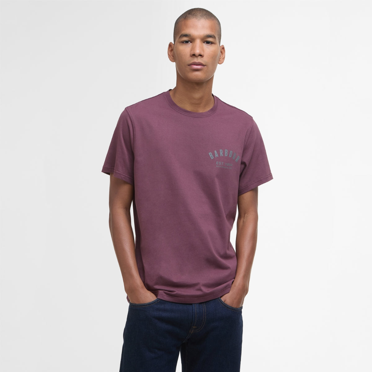 Barbour Men's Preppy T-Shirt | Burnt Heather