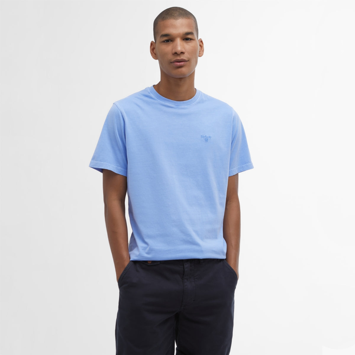 Barbour Men's Garment Dyed T-Shirt | Sky