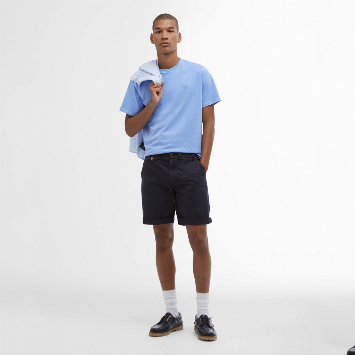 Barbour Men's Garment Dyed T-Shirt | Sky