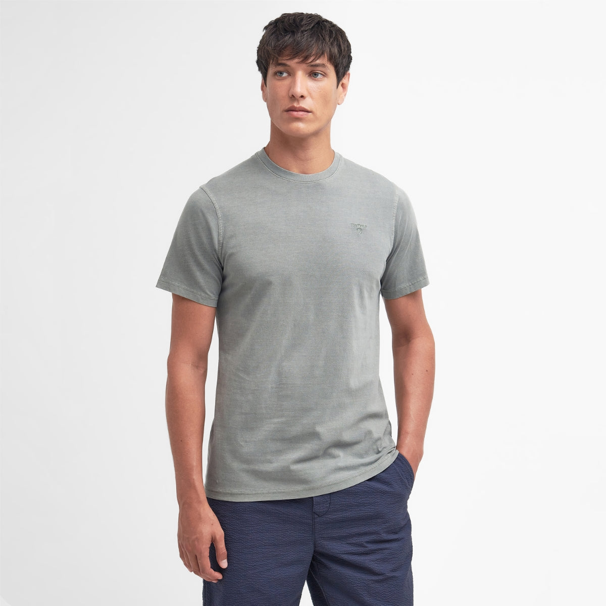Barbour Men's Garment Dyed T-Shirt | Agave Green