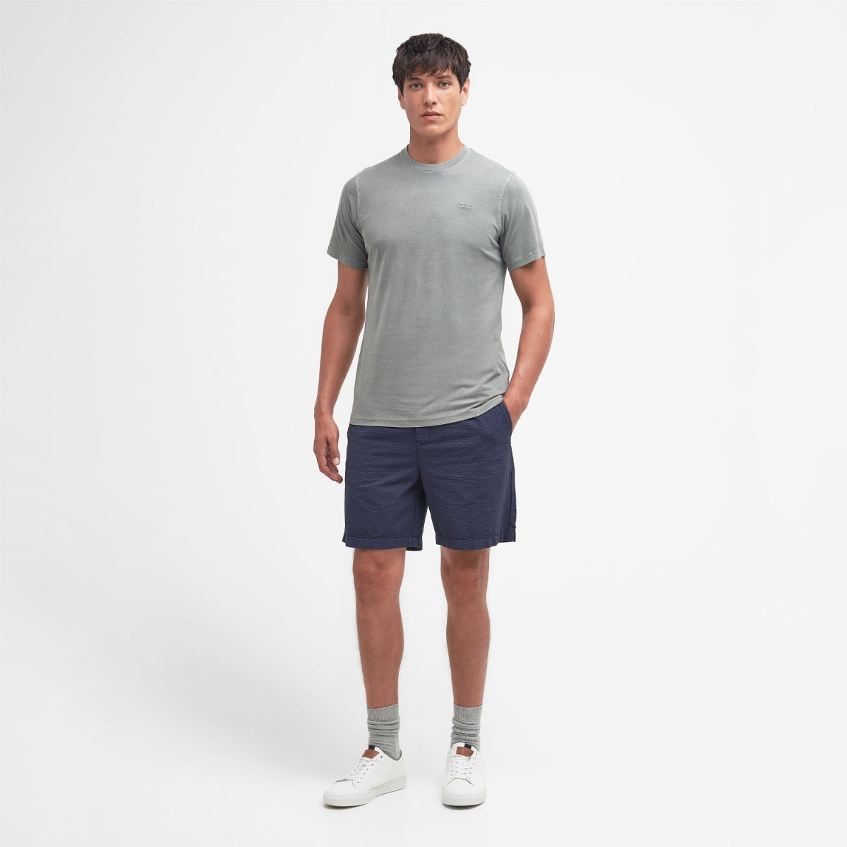 Barbour Men's Garment Dyed T-Shirt | Agave Green