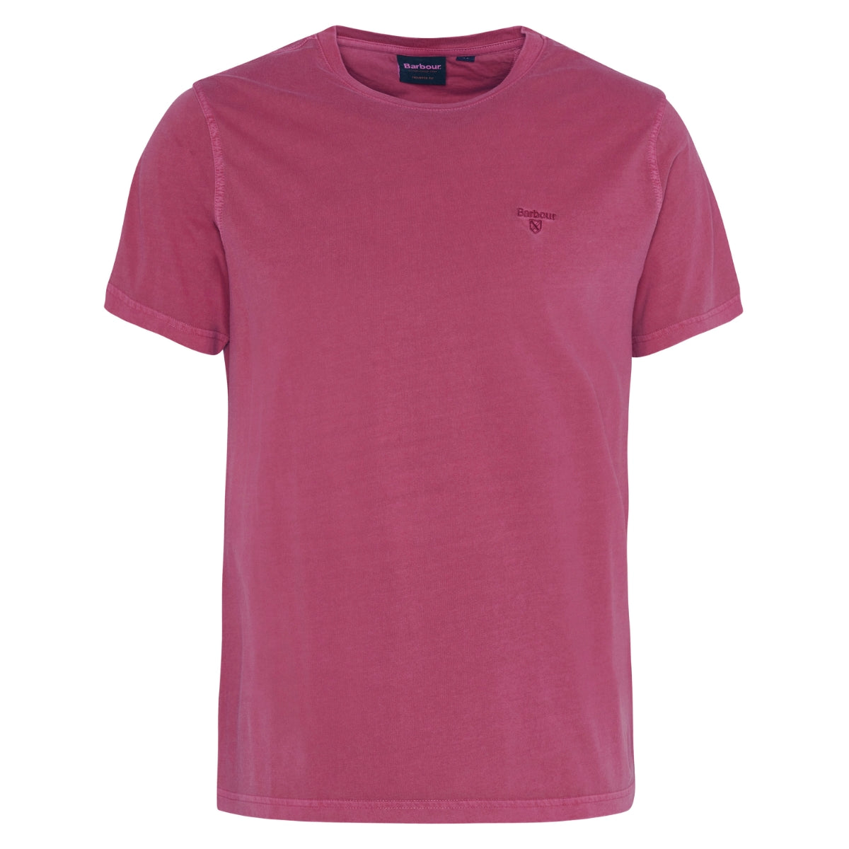 Barbour Men's Garment Dyed T-Shirt | Washed Raspberry