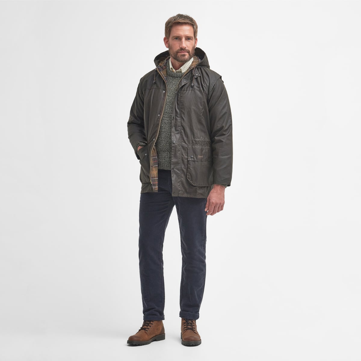 Full-length lifestyle shot of jacket