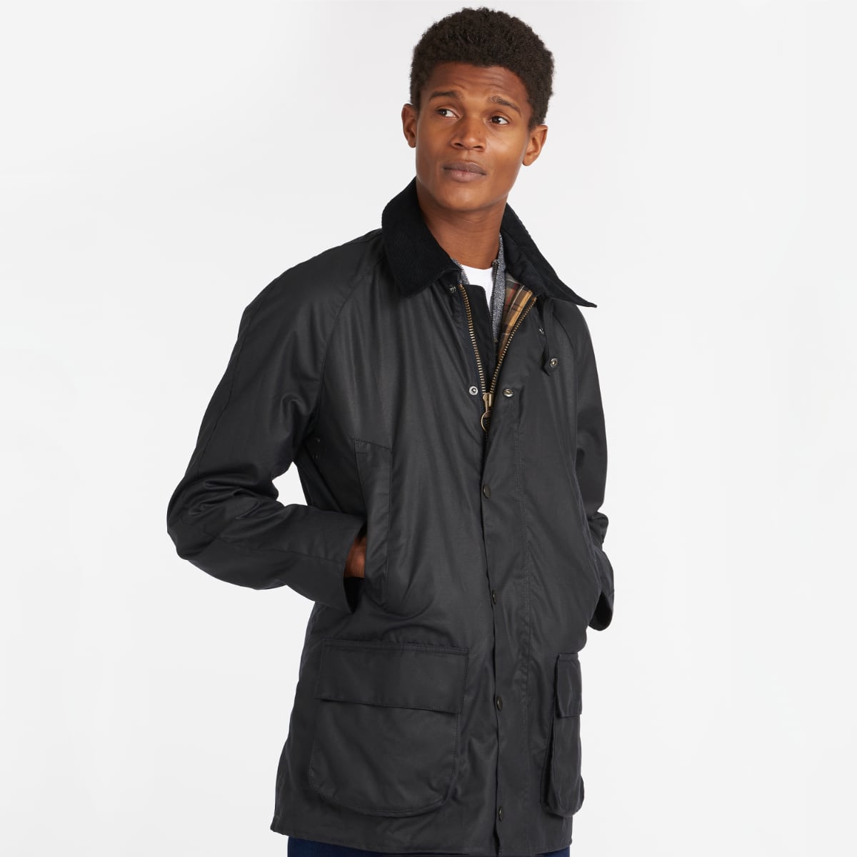 Barbour Bristol Men's Waxed Jacket | Navy