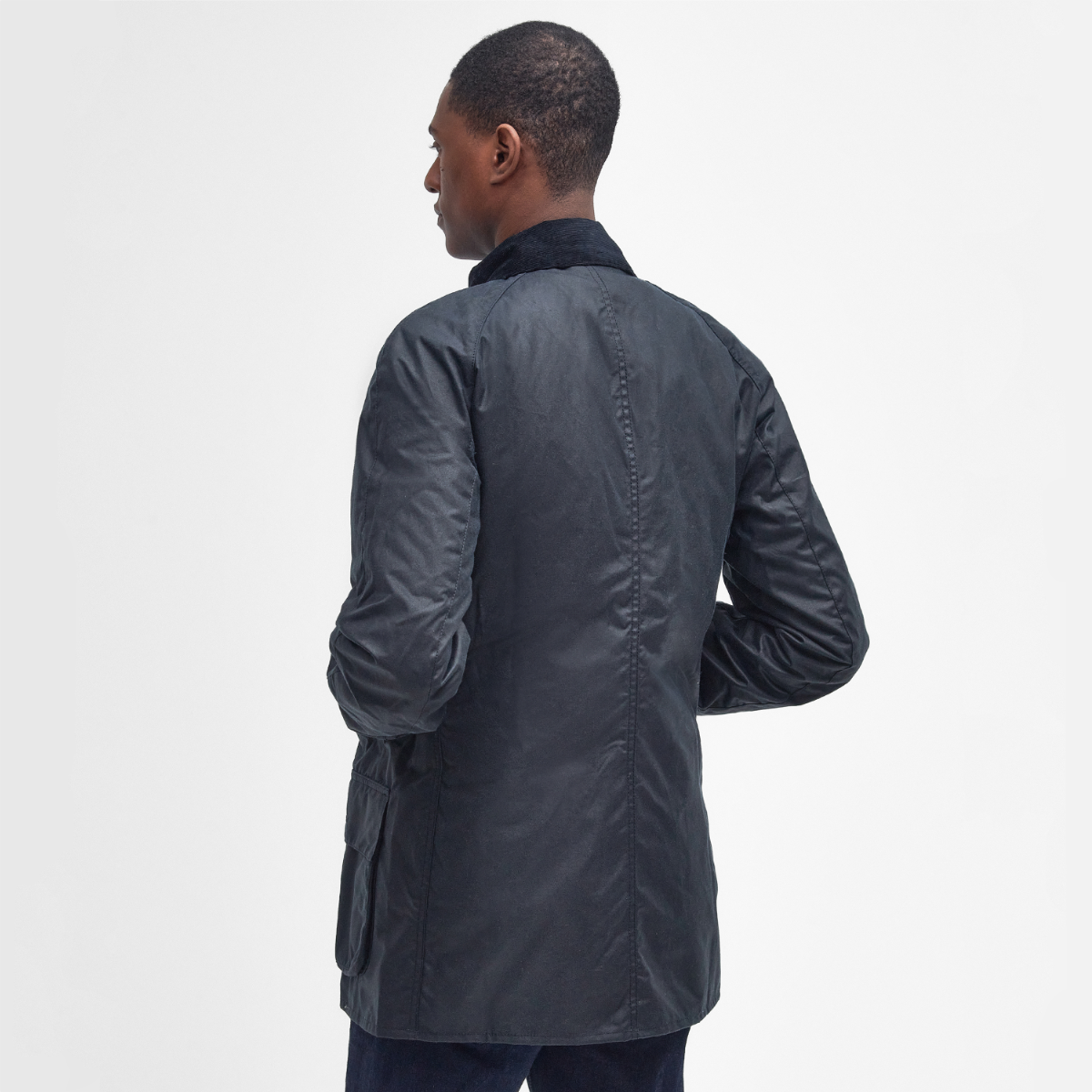 Back view showing tailored cut