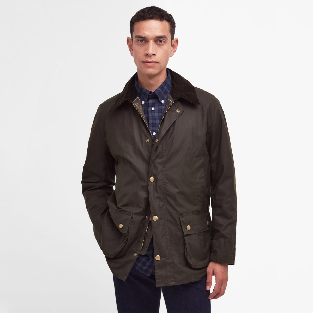 Barbour Ashby Men's Waxed Jacket | Olive