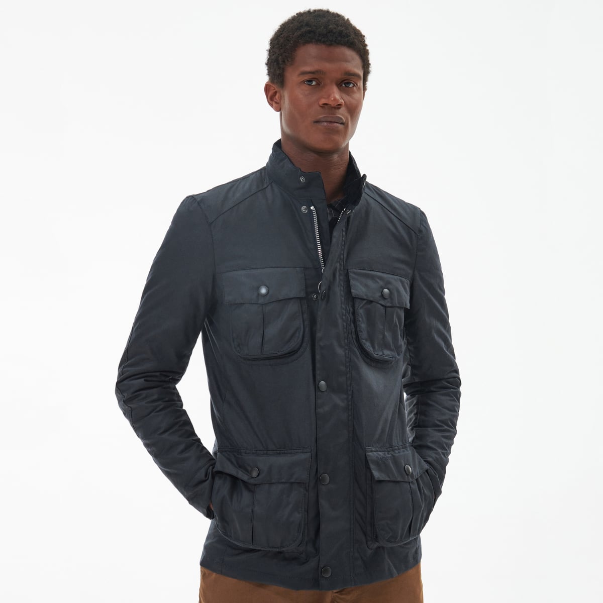 Buy the Barbour Corbridge Men's Waxed Jacket Navy