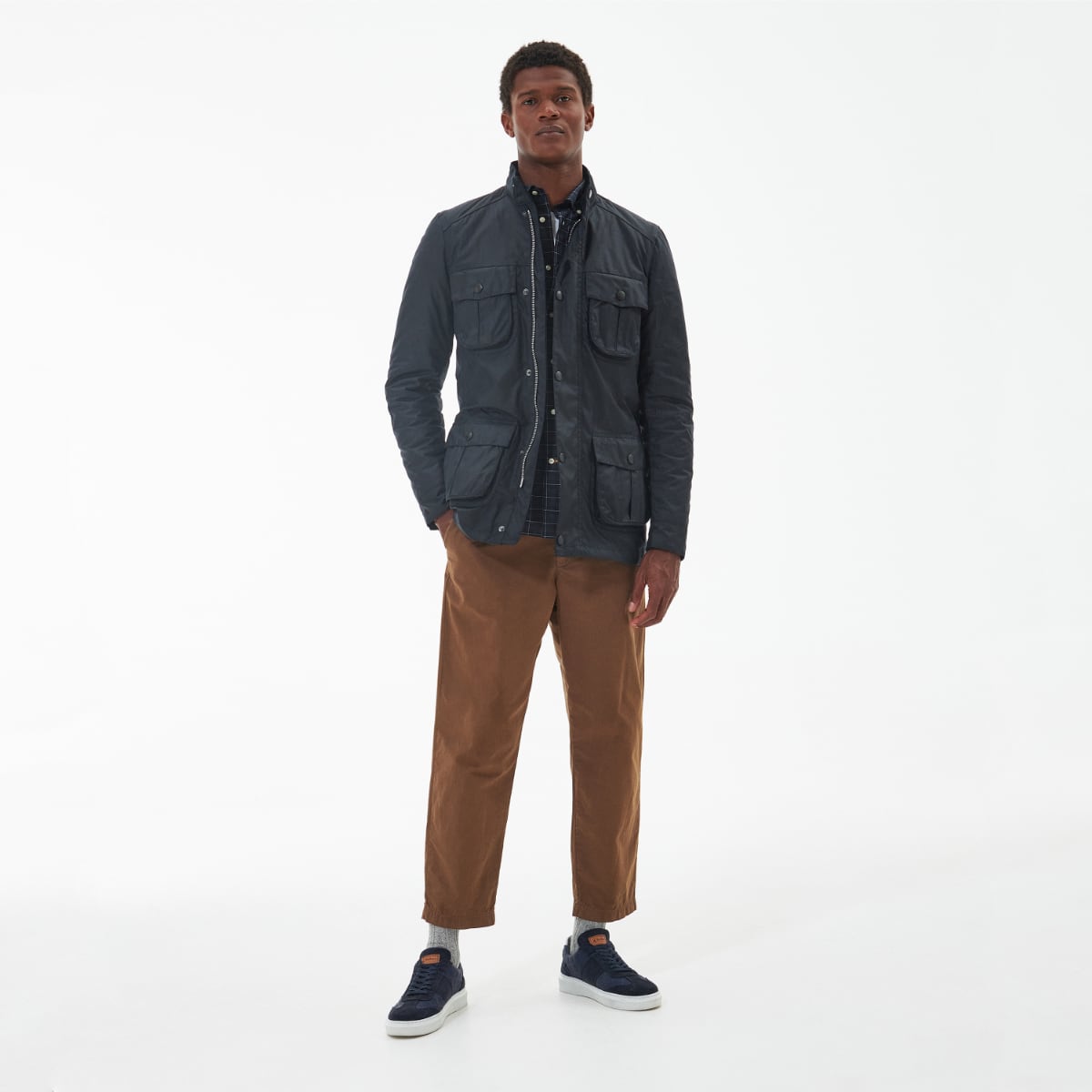 Barbour Corbridge Men's Waxed Jacket | Navy