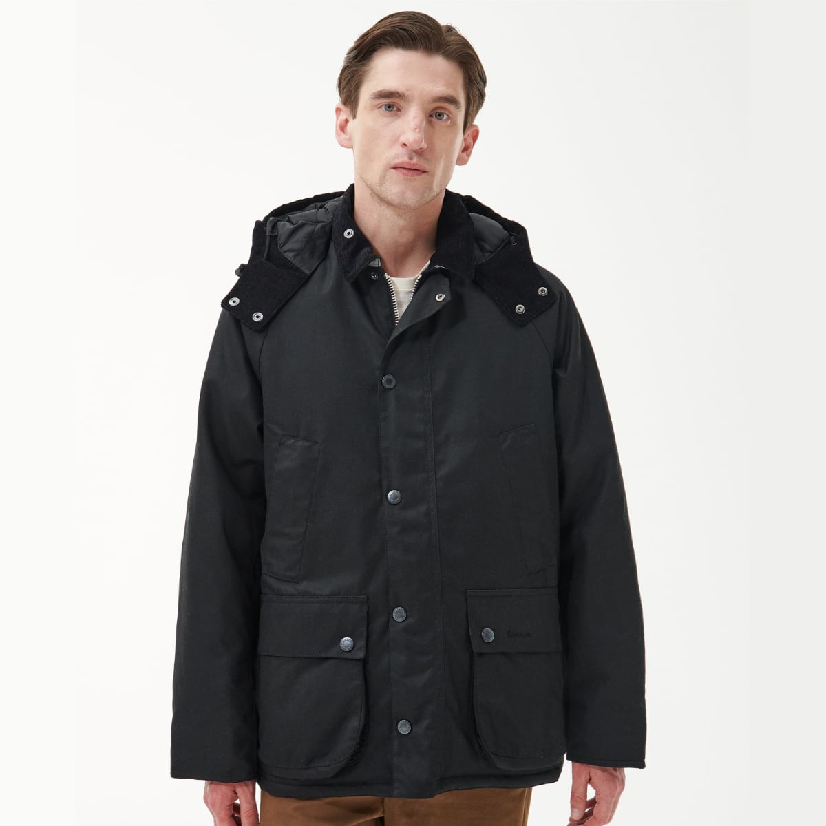 Barbour Winter Bedale Men's Waxed Jacket in Black Allweathers UK