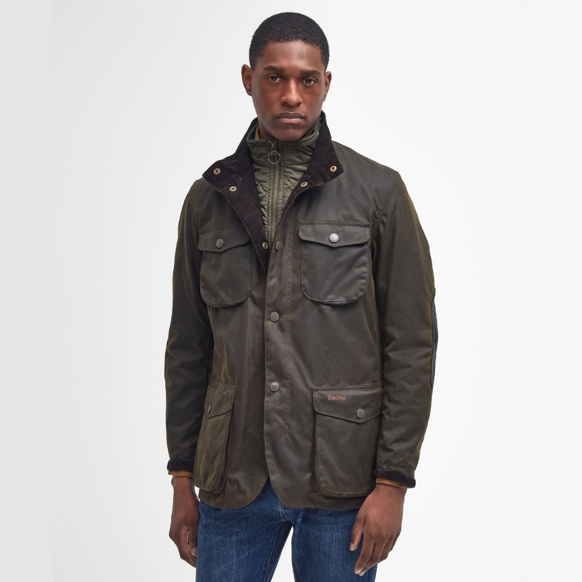Barbour Ogston Men's Waxed Jacket | Olive