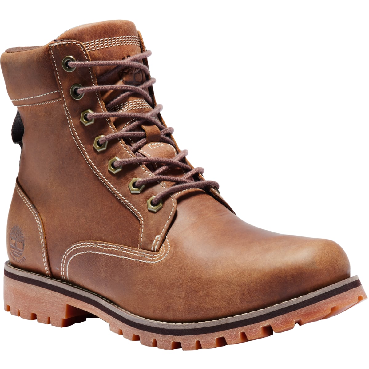 Timberland Rugged 6 Inch Waterproof Men's Boots | Rust Full Grain (Model TB 0A2JJBF13)