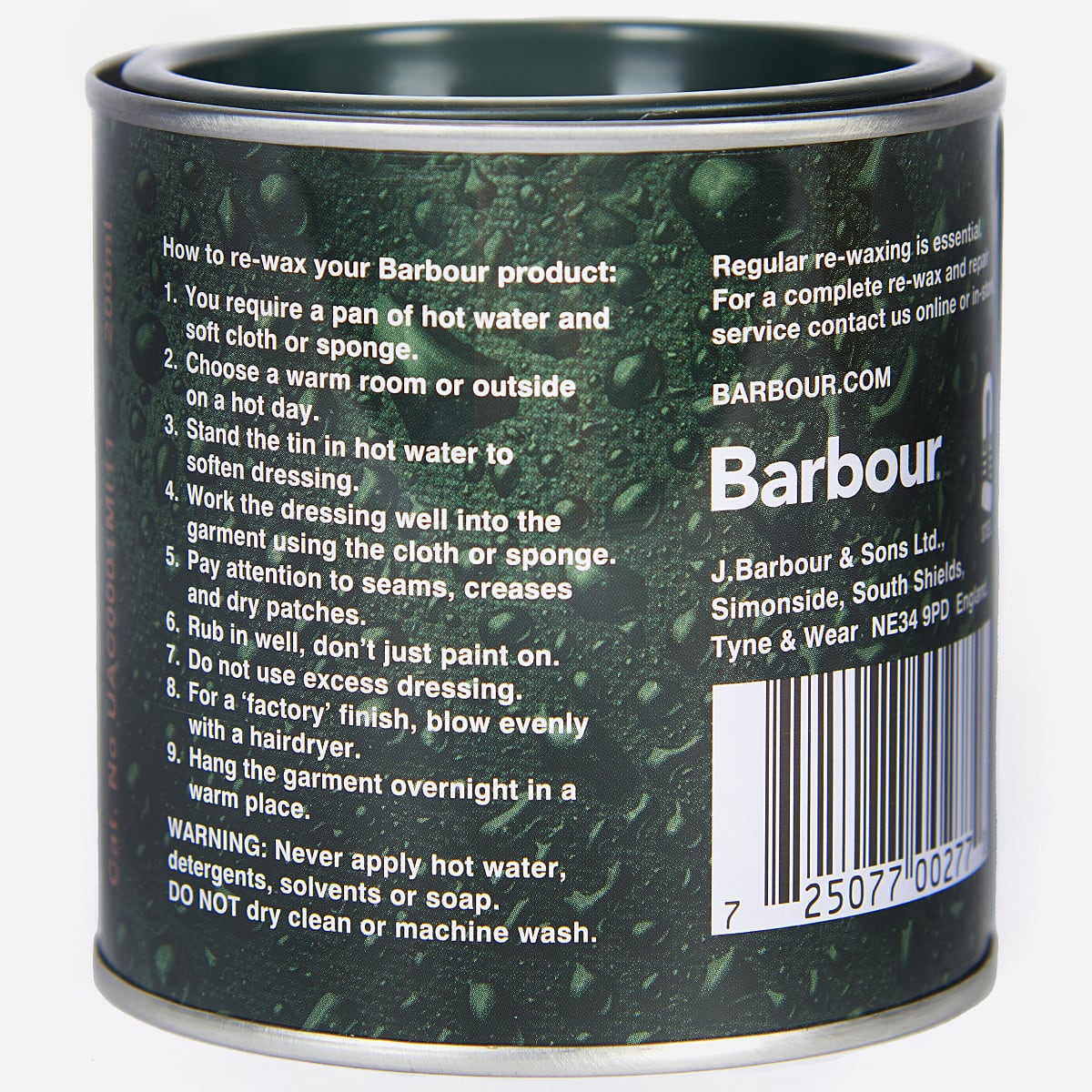 Barbour Wax Dressing 200ml