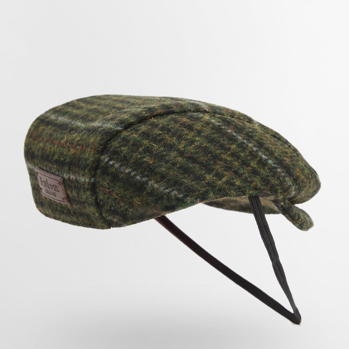 Barbour Wilkin Dog Flat Cap | Olive Check