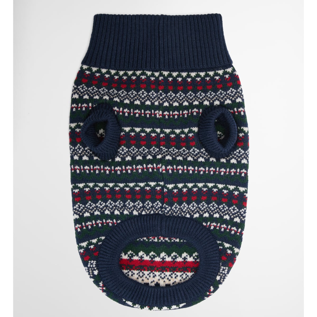 Barbour Marlow Fair Isle Dog Jumper | Navy Festive