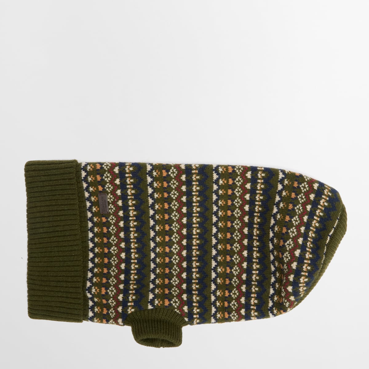 Barbour Marlow Fair Isle Dog Jumper | Olive